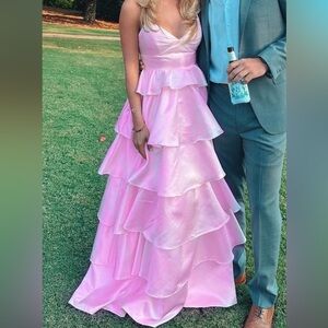 Pink formal dress! Worn once!